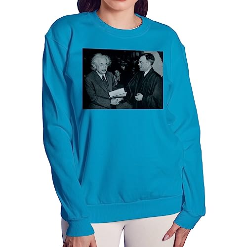 Sweatshirt Albert Einstein femme pull vintage avec photo de célébrité - 3