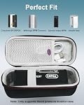 Hard Protect Case for Checkme BP2 & BP2A Bluetooth Blood Pressure Monitor for Home Use, Travel Storage Case Only, Black