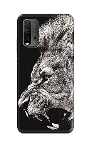 Image of Roaring Lion Hard Back Case Cover for Redmi 9 Power Back Cover -(J5) VNS2225
