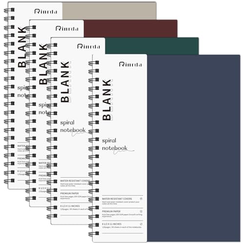 Rinrda Notebook Spiral Notebook 8.5