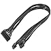 Haoyull Power Cable 10Pin+18Pin to 24Pin 18AWG Black Flat Cable for Power Supply P2 Series