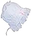 N'Ice Caps Baby Girl Lacy Open Back Bonnet with Ribbon (6 Months)