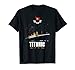 Vintage Titanic Schiff Poster T-Shirt für Mann Frau Kinder