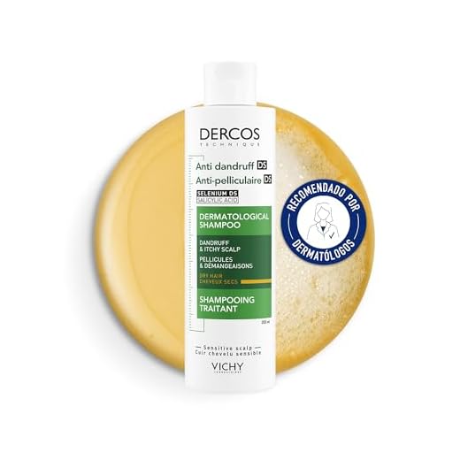 Vichy Champú Anticaspa, Cabellos Seco, Elimina la Caspa y Reduce los Picores, Cuero Cabelludo Limpio y Sano, Doble Eficacia, Unisex, Dercos Technique, 200 ml