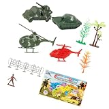 ROMISBABA Juego de Soldados de Plástico 61 Piezas, Juguetes de Mesa de Arena Militares de Plástico Ideales para Fiestas Infantiles y Juegos de Simulación Varios Estilos