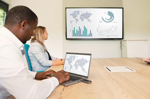 DIGITUS Click & Present Mini – Kabelloses Präsentationssystem – Für PC, Laptop, Tablet, Smartphone – Keine App oder Treiber erforderlich – Schwarz