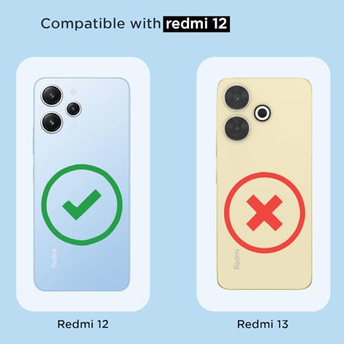 Image of Pikkme Back Cover for Redmi 12 5G / Poco M6 Pro 5G Mag-Safe Shockproof PC + TPU | Protective Case Magnetic Support | Bumper Case (Transparent Mag-Safe)