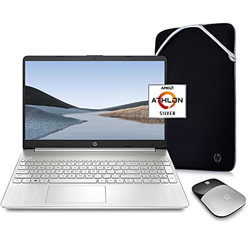 Hp Pavilion Laptop (2021 Latest Model), Amd Athlon 3050U Processor, 16Gb Ram, 512Gb Ssd, Long Battery Life, Webcam, Hdmi, Bluetooth, Wifi, Silver, Win 10 + Oydisen Cloth #TOP8