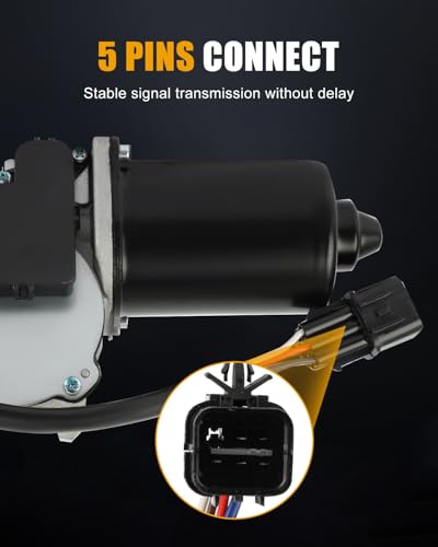 Image of ROADFAR Front Windshield Wiper Motor Fit for Hyundai for Tucson 2010-2017 | Fit For Hyundai For ix35 2015|For Hyundai For Tucson 2010-2017|Replace 981102S000|5 Pins