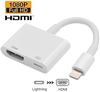 XVZ Lighting to HDMI Adapter Cable, Digital AV Adapter 1080p Sync Screen HD