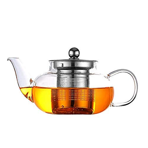 MZXUN Tea Sets Glass Kettle 600Ml Thick Stainless Steel Filter Glass Home Cooking Heat-Resistant High Temperature Glass Kettle Tea Set 800Ml MZXUN Tea Sets Glass Kettle 600Ml Thick Stainless Steel Filter Glass Home Cooking Heat-Resistant High Temperature Glass Kettle Tea Set 800Ml
