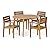 Christopher Knight Home Keth Outdoor 5 Piece Acacia Wood Dining Set, Teak Finish