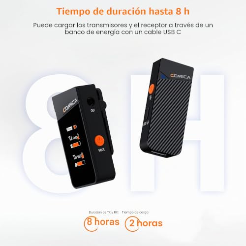 Micrófono inalámbrico Lavalier COMICA Vimo C1 para PC, videocámara y streaming en directo 5