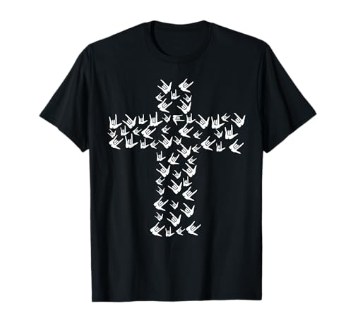 ASL I Love You Cross Jesus Christian American Sign Language