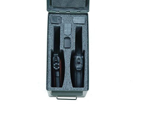 Case Club 2 Pistol Holder .50 Cal Ammo Can Foam (Pre-Cut, Closed Cell, Military Grade Foam)
