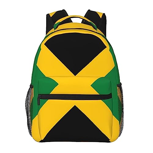 Sac à dos drapeau jamaïcain léger pour randonnée et voyages pour hommes et femmes