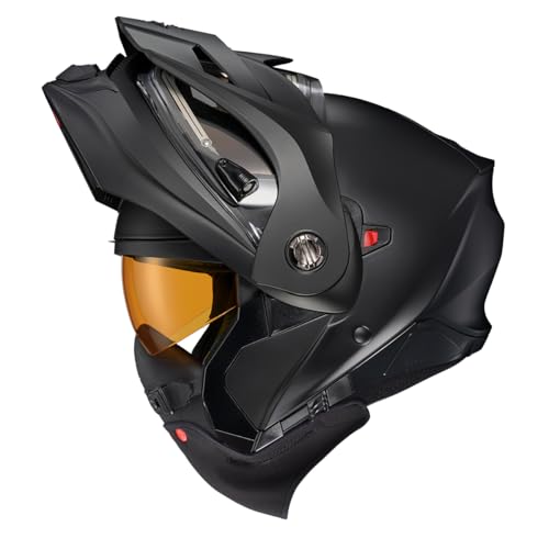 ScorpionEXO AT960 Cold Weather Adventure Snowmobile Modular Helmet Electric Shield with Breath Box and Bluetooth Ready Speaker Pockets Solid (Matte Black - Small) by ScorpionEXO - Image 3