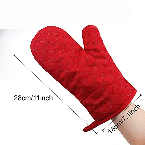 Guantes de cocina anti escaldado de silicona resistente al calor para microondas 3