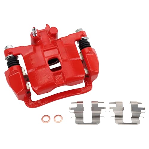 Image of TRQ Performance Front and Rear Brake Caliper Set Coated Brackets Compatible with 2004-2008 Subaru Forester 2004-2005 Impreza