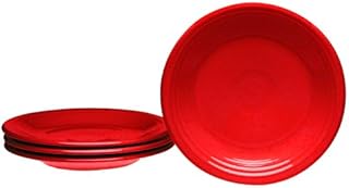 Fiesta 7-1/4-Inch Salad Plates, Set of 4, Scarlet