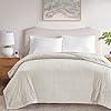Beautyrest Heated Electric Blanket for Cold Weather, Fast Heating Wi-Fi Heated Blanket, Voice Command Alexa Compatible, Auto Shut Off, Virtually Zero EMF, 20 Heat Setting, UL Certified, Queen Ivory