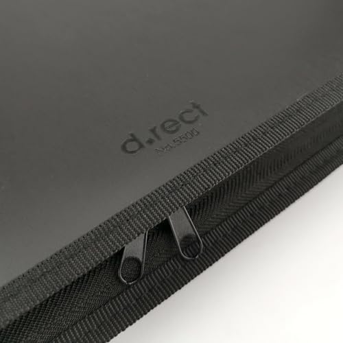 D.RECT Sichtbuch PP A3, 6 Hüllen, Sichtmappe, Solid, Präsentationsordner, Angebotsmappen, Spiral Display Book, Schwarz