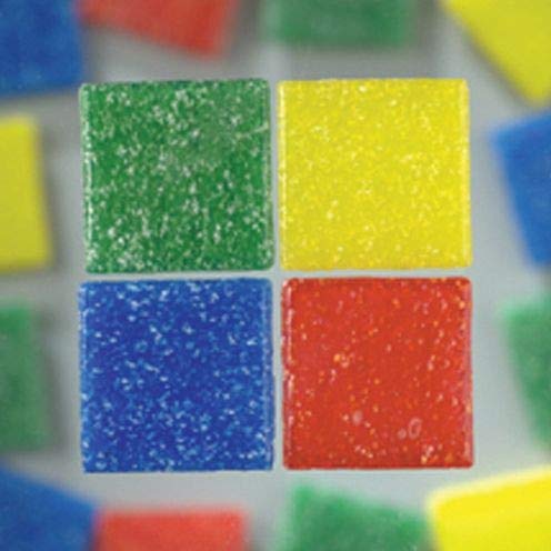 MosaixPro Azulejos de Vidrio 10 x 10 x 4 mm 200 g 302 uds. Colores Surtidos Cover