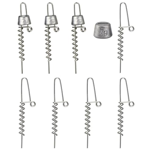 Pack of 4 Baits Securing Weight Sinkers Feature Quick Connecting Technology for Fishing in Water Soft Baits Sinkers