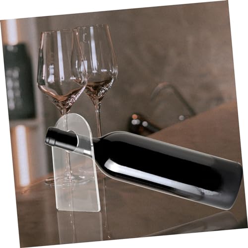 Soporte acrílico para botellas de vino 2 piezas STOBAZA miniatura 7