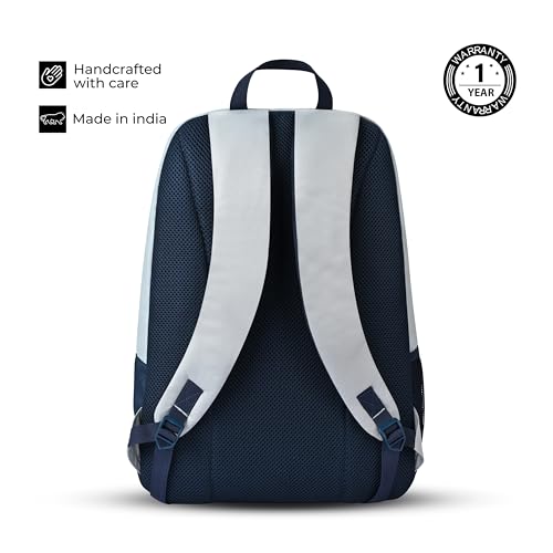 Image of Gear Eco 4 18 inch /19L Medium Water Resistant Daypack | Casual Backpack | Travel Backpack for Men /Women (Grey - Blue)