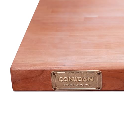 Tabla de cortar de madera sólida CONSDAN 121.92x91.44x3.81 cm miniatura 5