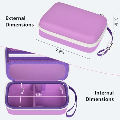 GWCASE Étui pour lentilles de contact quotidien pouvant contenir plus de 30 lentilles quotidiennes jetables, organiseur de rangement portable pour lentilles de contact avec poche en maille, solution – vue 5