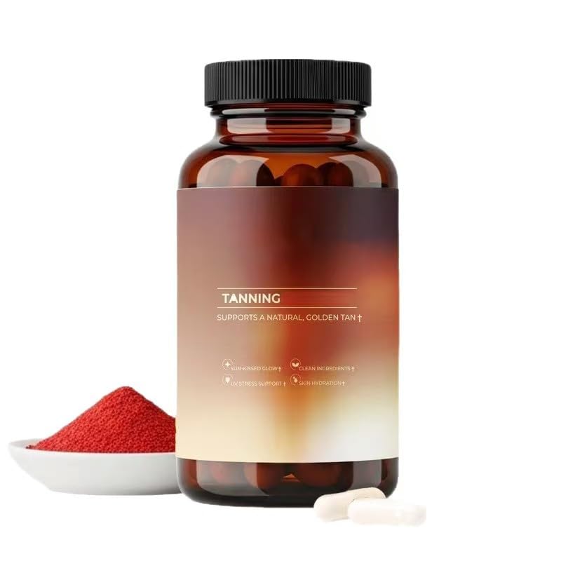 Abbronzatura - Supporta la naturale luminosità dorata, l'elasticità della pelle e le proprietà anti-età, combattendo lo stress ossidativo indotto dal sole - Non OGM - Vegano