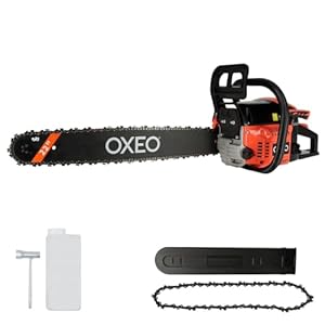 Tronçonneuse thermique - Cylindrée 62cm3 - Grand guide 22 pouces 55cm - 2 chaînes