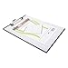 Baumgartens TA1611 Quick Reference Clipboard, 1/2-Inch Capacity, 8 1/2 x 11, Clear