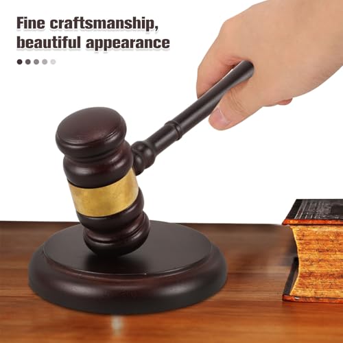Martillo de juez de madera maciza herramienta multiusos CLISPEED 7