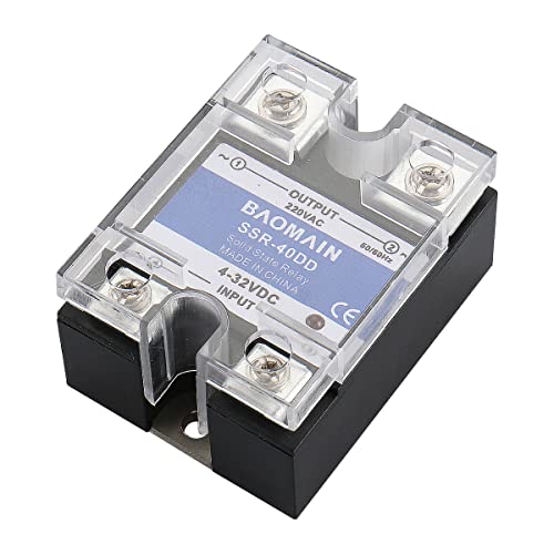 Baomain Ssr-40Dd 40A Signal Phase Dc Solid State Relay Dc 4-32V Dc 24-220V #TOP1