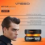 Vasso Shine Enhancing Wax | All Hair Types | Natural Hold and Natural Shine | AQUA Usher 150 ml - Image 3