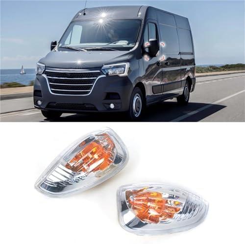 Turn Signal Light For Master For Vauxhall For Opel For Movano For Nissan NV400 2010-2018 Car Side Wing Mirror Lamp Turn Siganl Light Without Bulb 04251865 Mirror Indicator Light(Pair)(Pair)