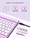 typecase Folio Keyboard Case for iPad 10th Gen 10.9 inch (2022) and iPad 11th (A16, 2025), Magnetic Wireless Detachable Keyboard, 7-Color Backlight, Thin & Light, Pencil Holder – Purple Glitter