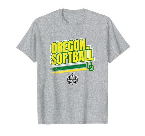 Oregon Ducks - WCWS Stripe - NCAA Softball T-Shirt