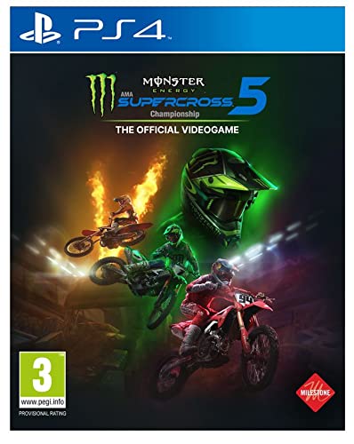 Monster Energy Supercross - The Official Videogame 5 - PS4 Cover