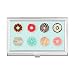 Doughnut Group Dessert Sweet Food Pattern Business Card Holder Case Pocket Box Wallet
