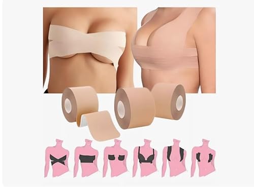 Sutiã Adesivo Levanta Seios Peito Discreta Nude Adesivo Invisível Reutilizável Impermeável Unica Tes