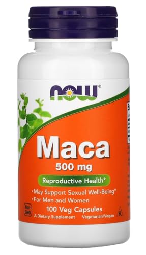 Now Foods   MACA 500 mg | Vitalidad y Energía, Soporte Natural   100 Cápsulas