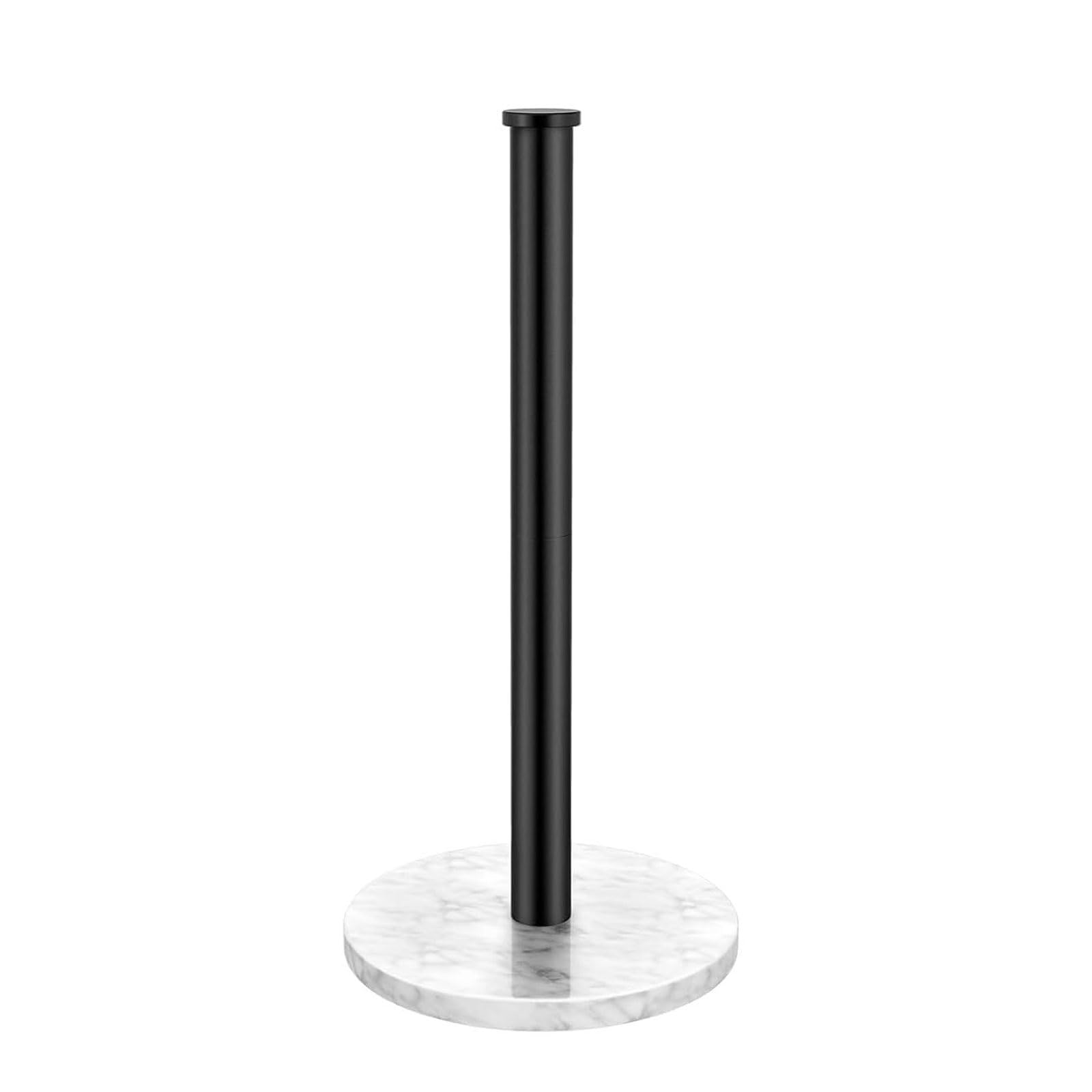 Space Saving Multiple Functional Kitchen Paper Towel Rack with Marble & Metal Designs Roll Holder for Kitchen Countertops Rustless Tissue Owner
