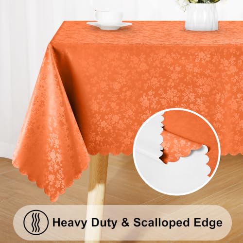 Image of Smiry Rectangle Waterproof Heavy Duty Vinyl Tablecloths, 52 x 70 Inch