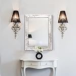 Wall Mirror Wall-Mount Mirror 20" x 28" Rectangular Rustic Mirror Wood Frame Mirror Decorative Vanity Mirror for Bedroom, Living Room, Bathroom,Entryway,Farmhouse,Horizontal/Vertical Home Decor White - Image 4