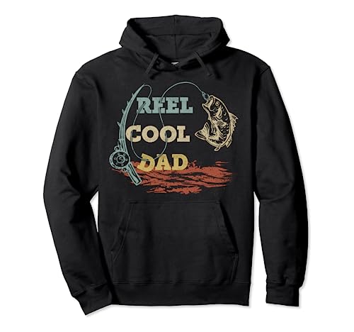 Vintage Reel Cool Dad Fisherman Father's Day Fishing Lover Sudadera con Capucha