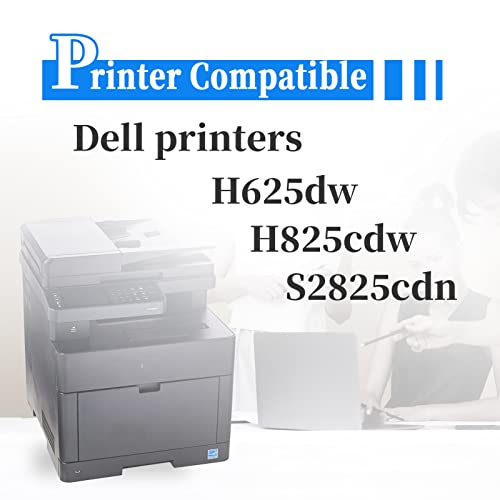 3,000 Pages Coloner(Tm) Compatible Dell Hicap H625 / H825 / S2825 Toner Cartridges (2825: Black) #TOP2